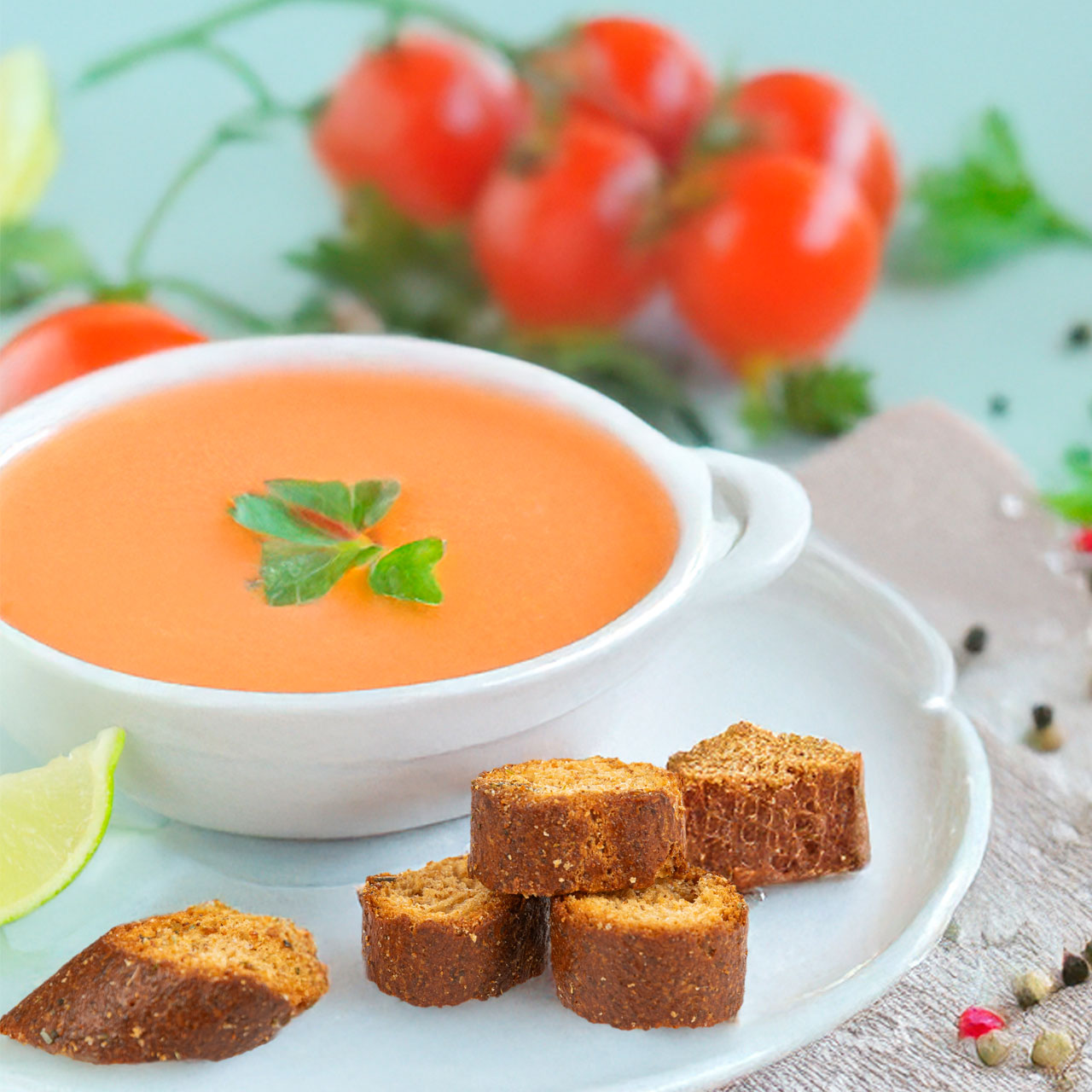 Κρουτόν με Μεσογειακή Γεύση